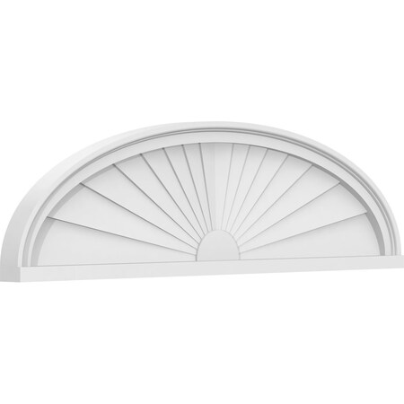 Ekena Millwork Elliptical Sunburst Architectural Grade PVC Pediment, 40"W x 11"H x 2"P PEDPS040X110ELL01